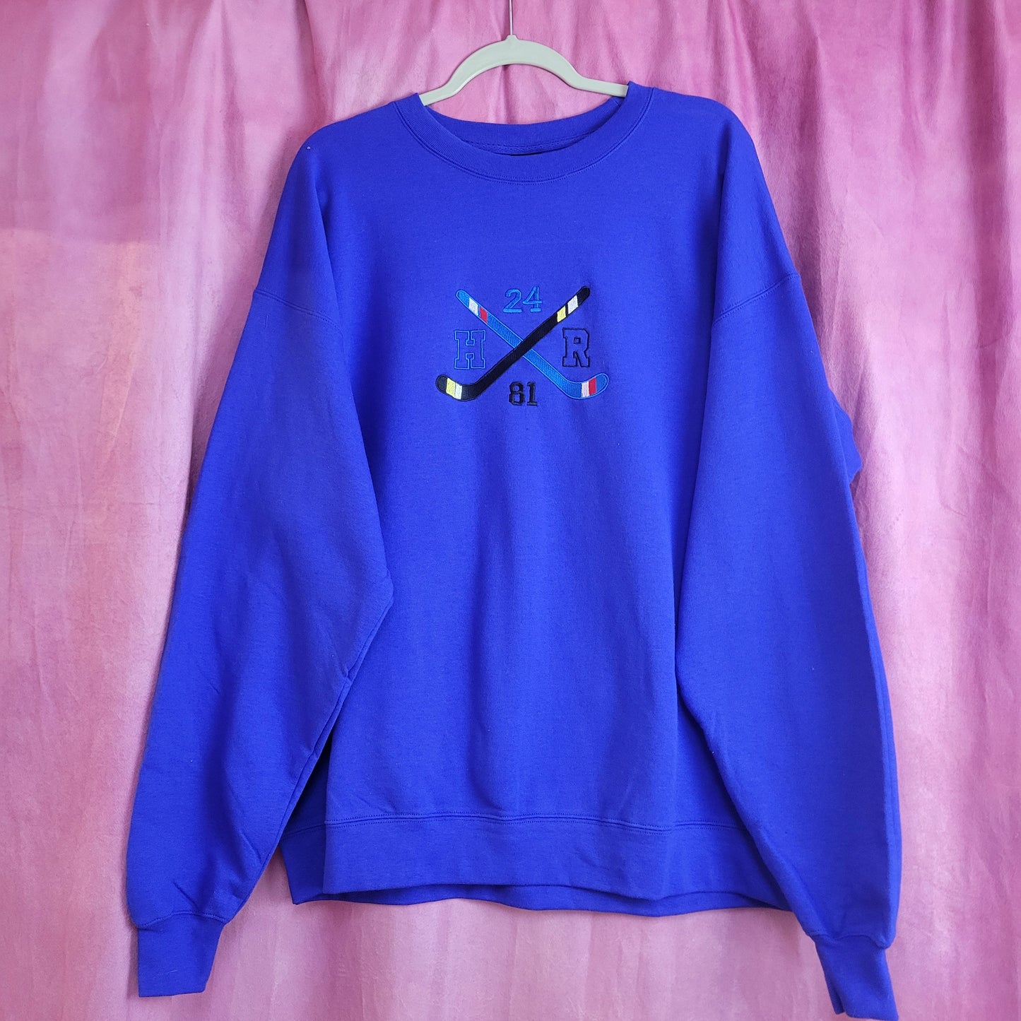 Hockey Stick Heated Rivalry Embroidered Top