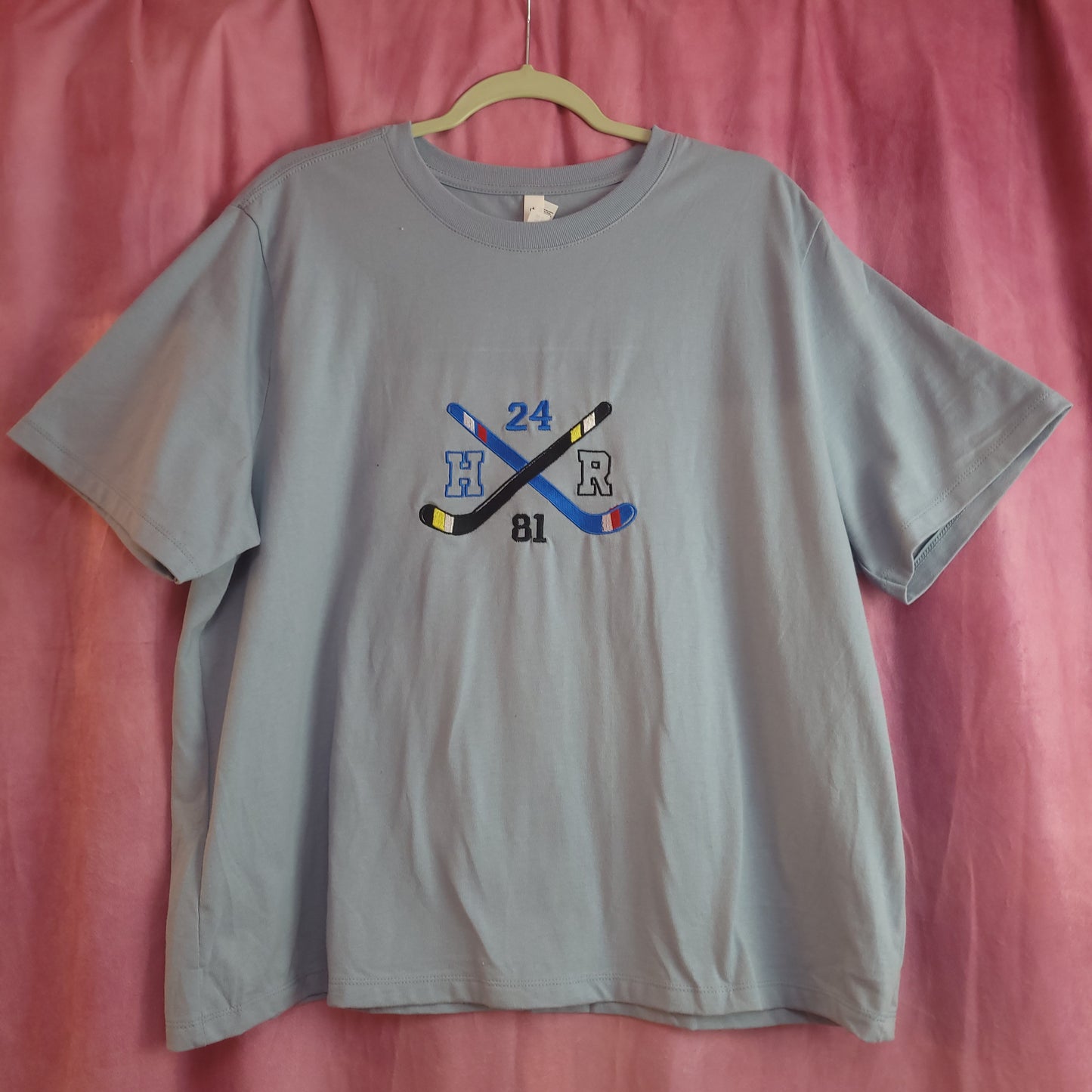 Hockey Stick Heated Rivalry Embroidered Top