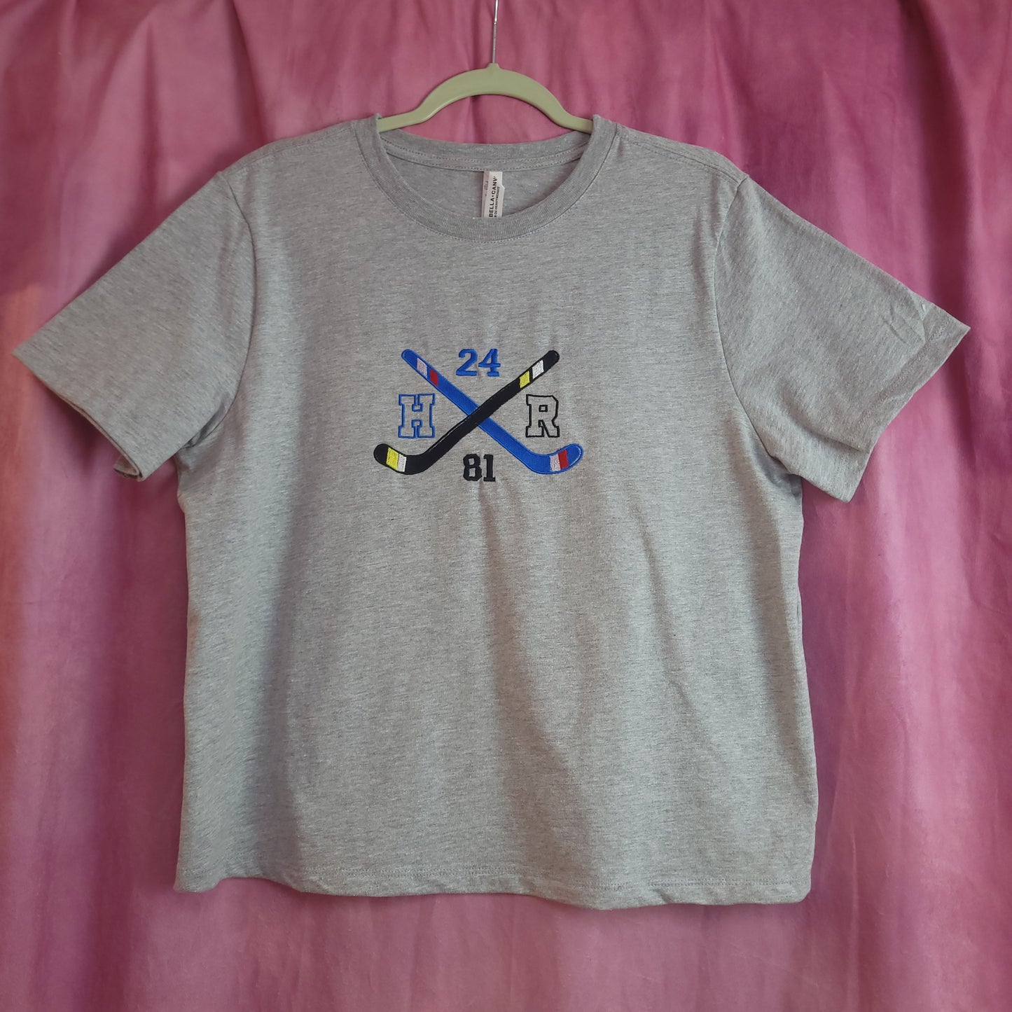 Hockey Stick Heated Rivalry Embroidered Top