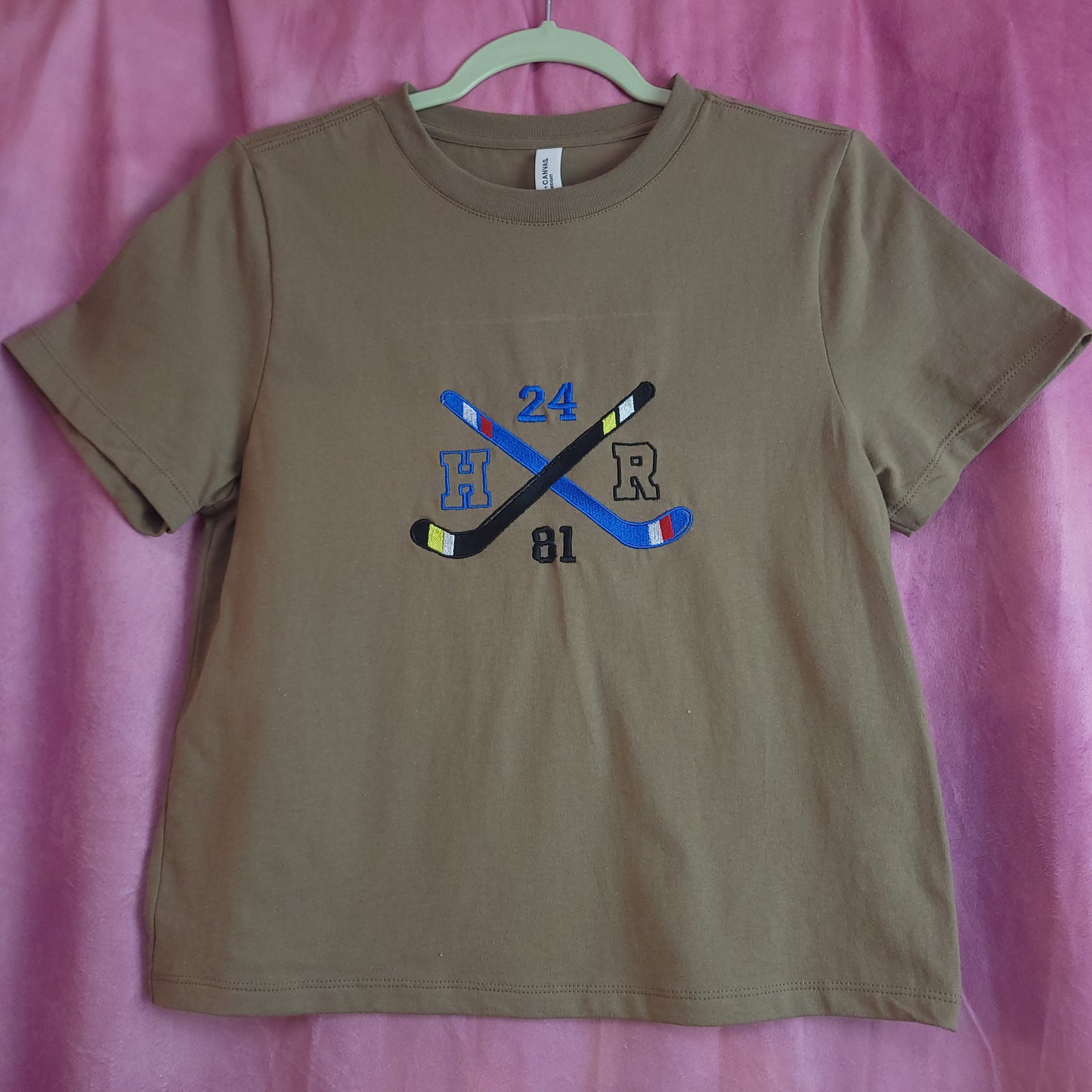 Hockey Stick Heated Rivalry Embroidered Top