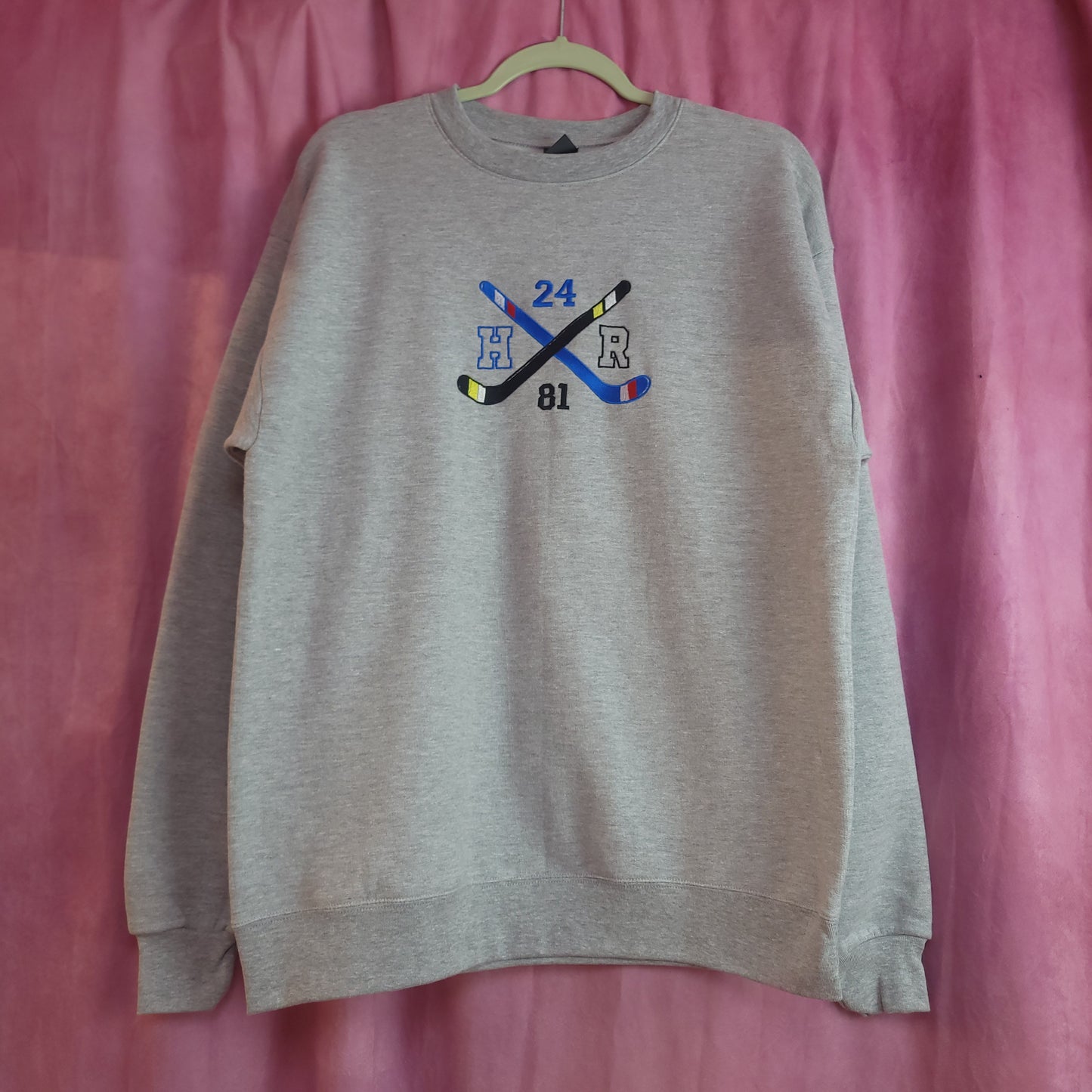 Hockey Stick Heated Rivalry Embroidered Top