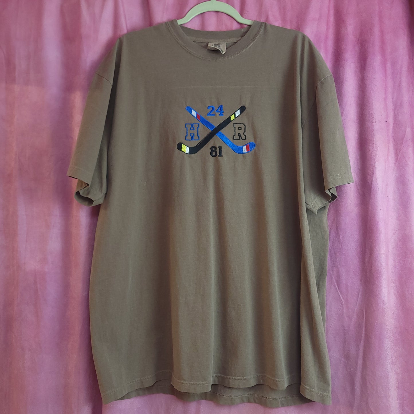 Hockey Stick Heated Rivalry Embroidered Top