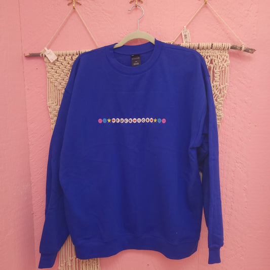 "Fuck Ice" Friendship Bracelet Embroidered Top