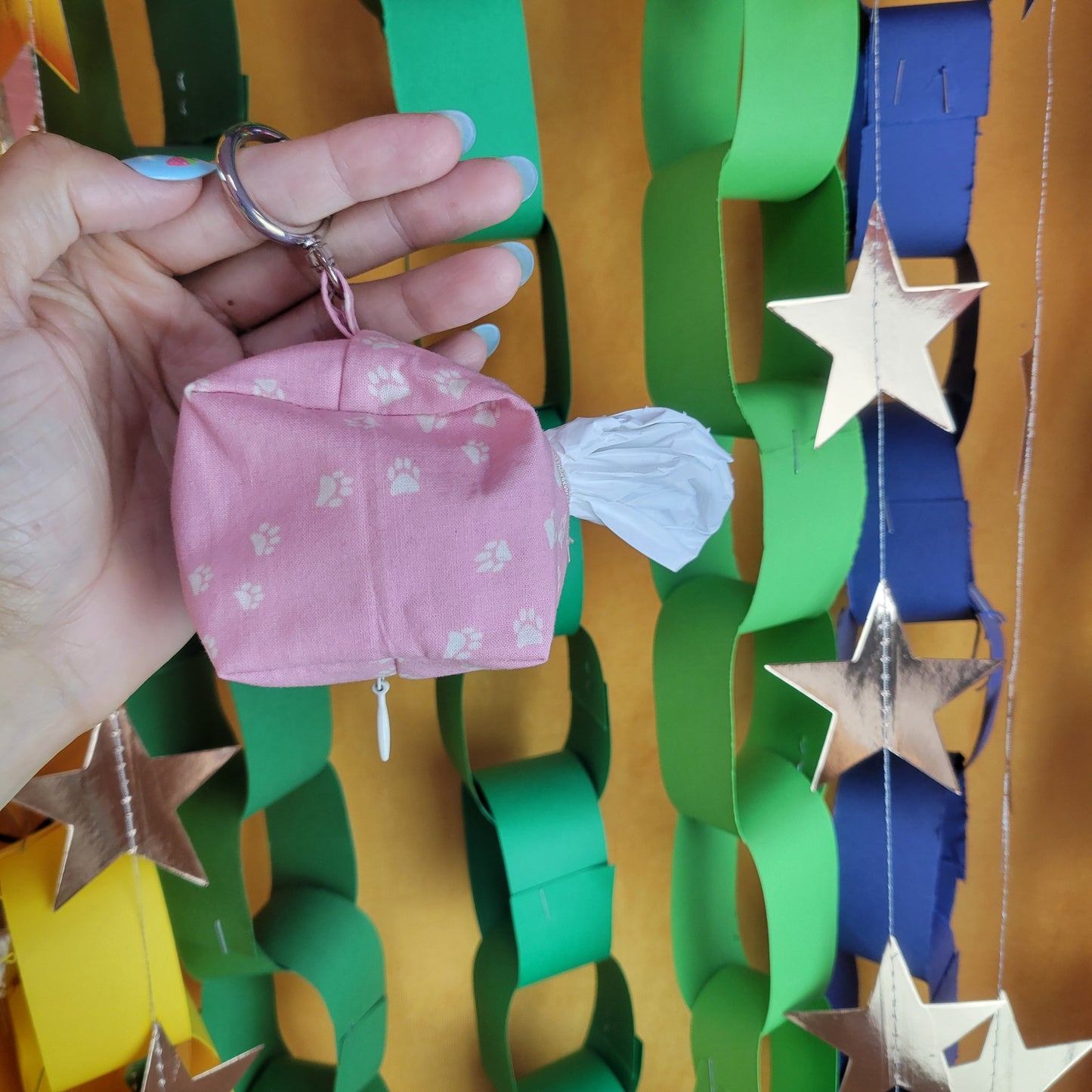 Handmade Doggy Bag Holder Keychain