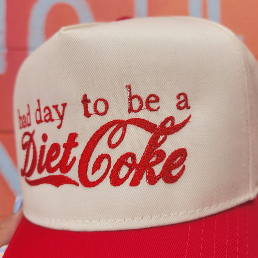 oopsy daisy "bad day to be a Diet Coke" Embroidered Hat