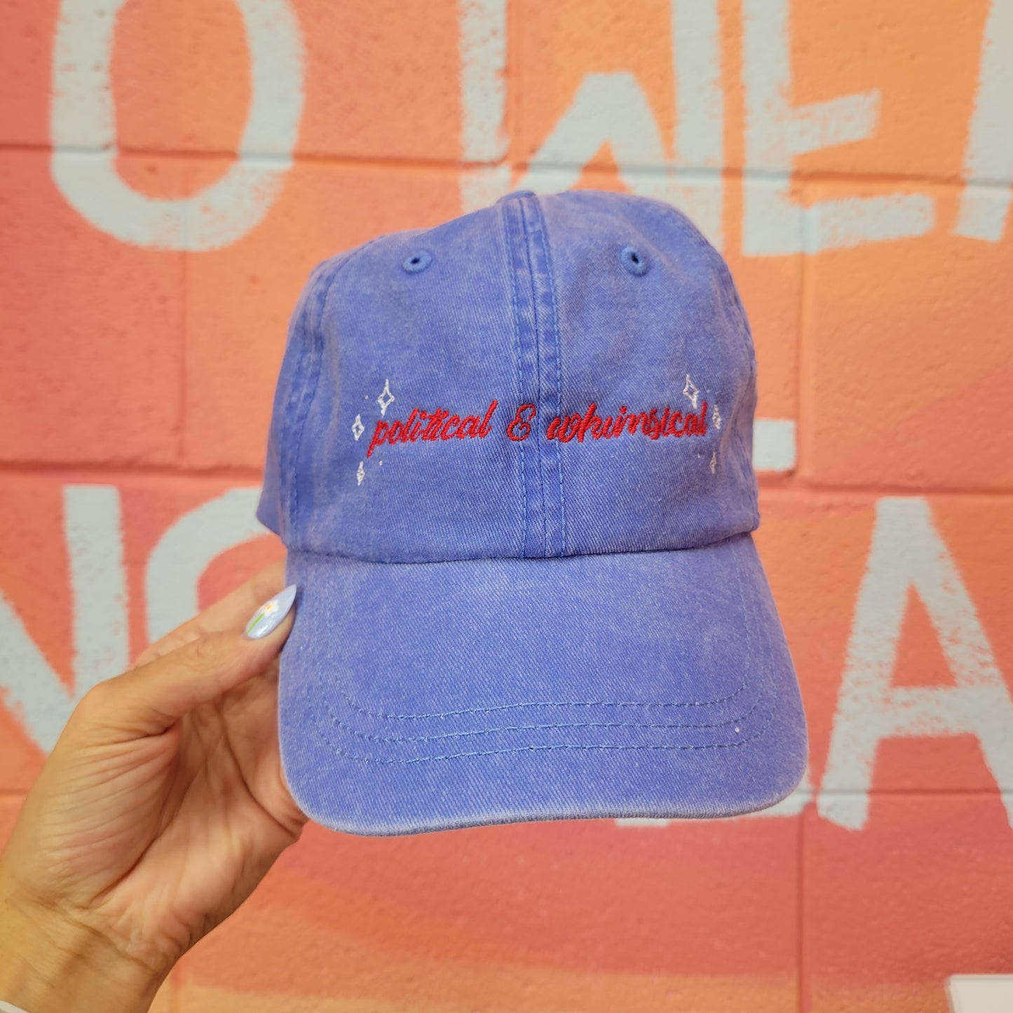 "political & whimsical" Embroidered Hat