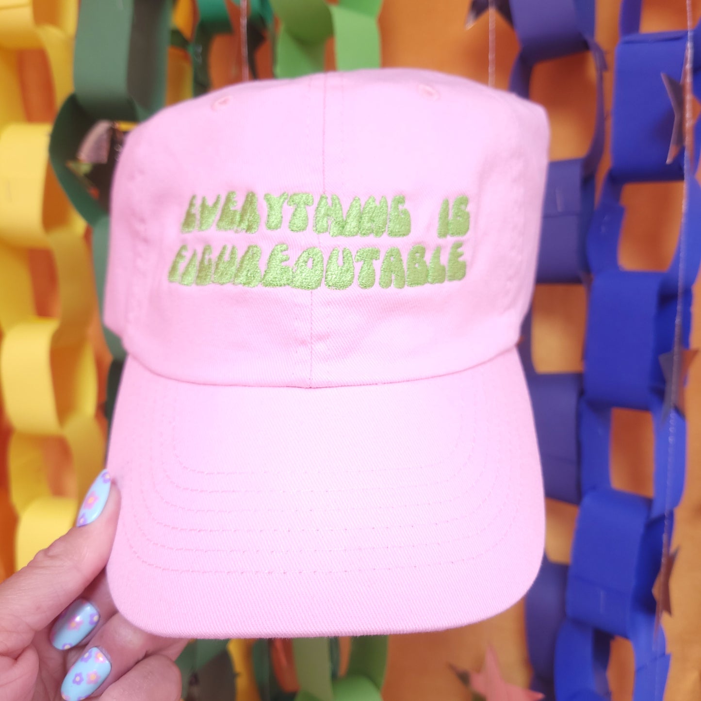 "Everything is Figureoutable" Embroidered Hat