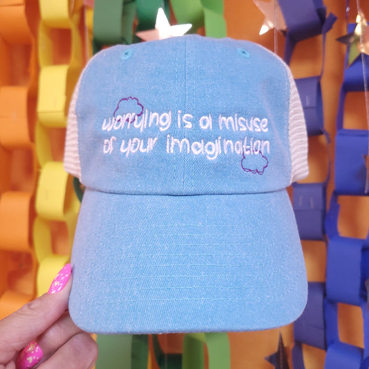 "Worrying is a misuse..." Embroidered Hat