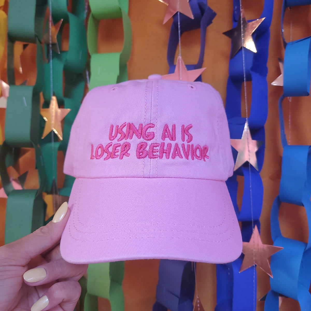 "Using AI is Loser Behavior" Embroidered Hat