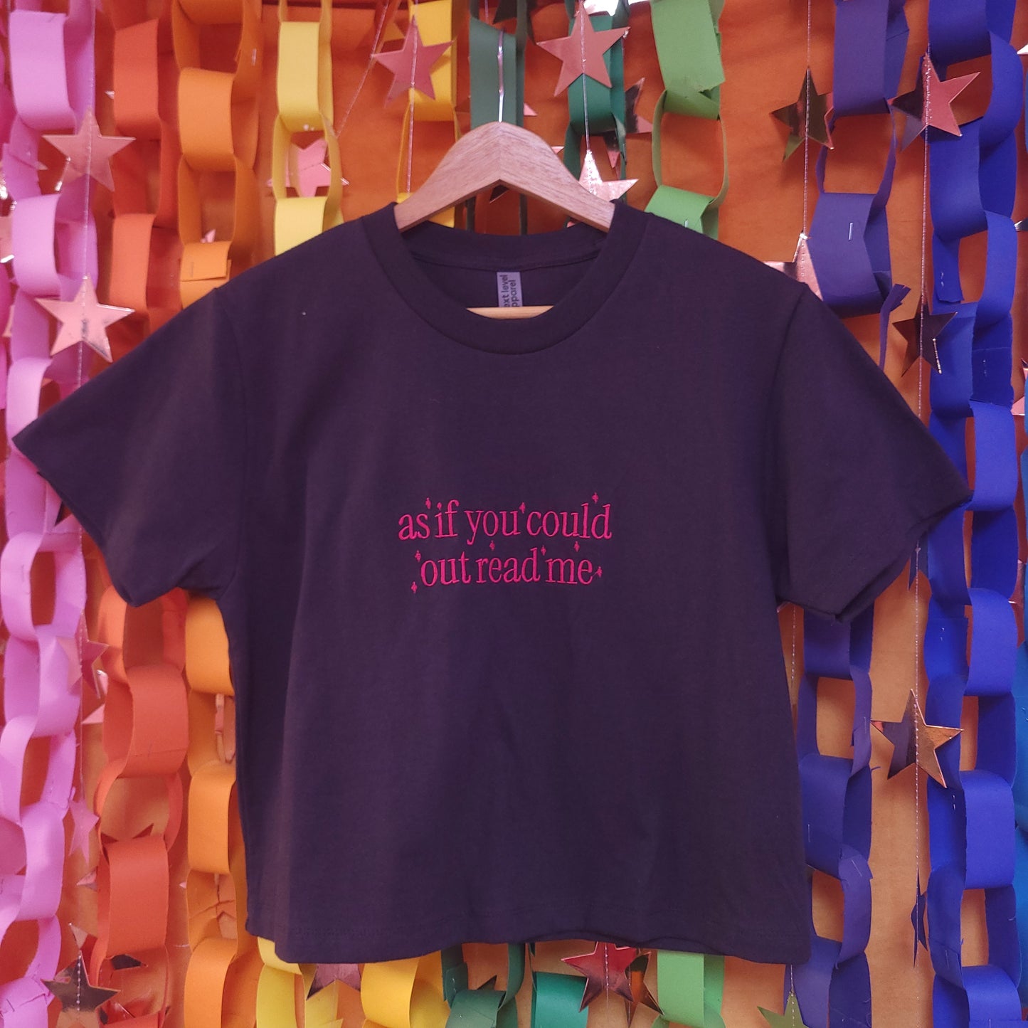 "As if You Could Out Read Me" Embroidered Shirt