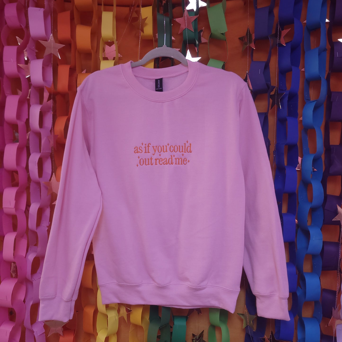 "As if You Could Out Read Me" Embroidered Shirt