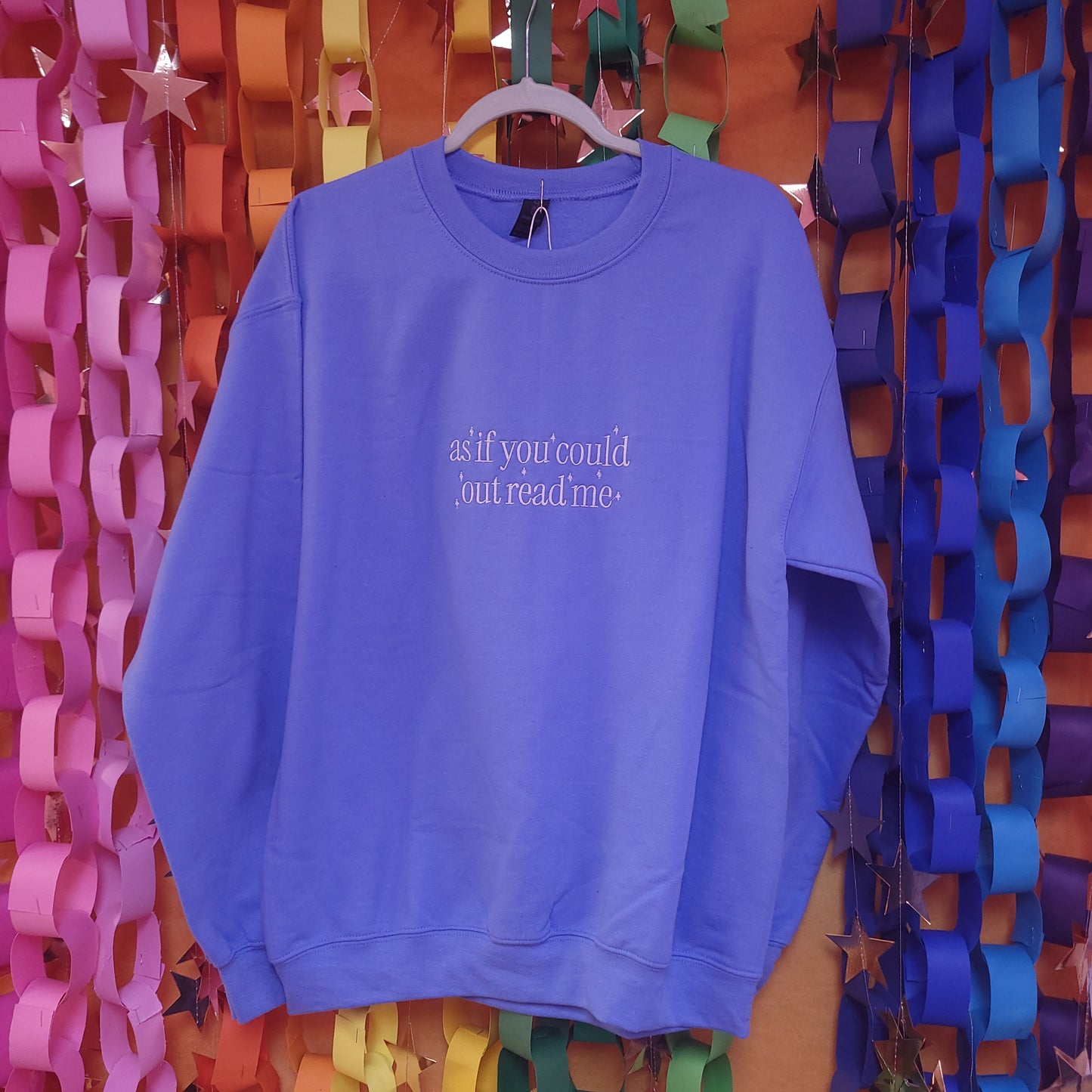 "As if You Could Out Read Me" Embroidered Shirt