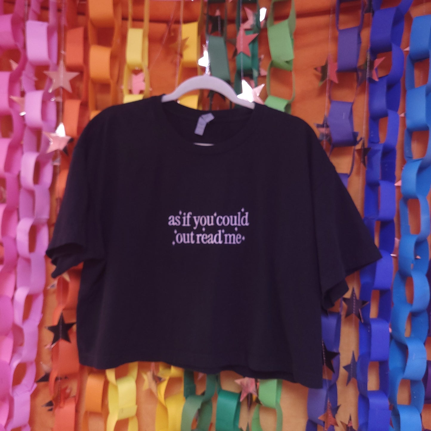 "As if You Could Out Read Me" Embroidered Shirt