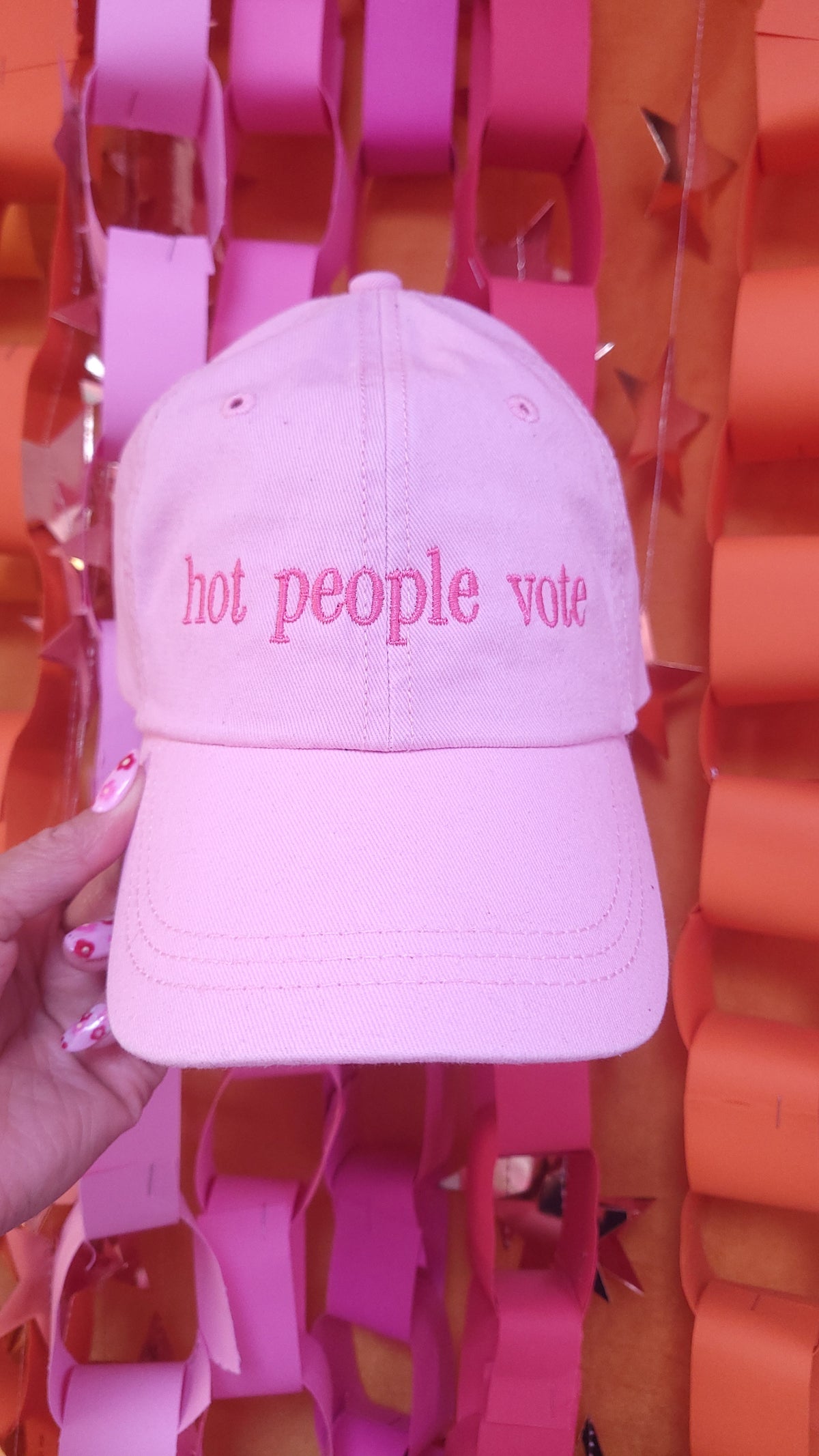 "hot people vote" Embroidered Hat