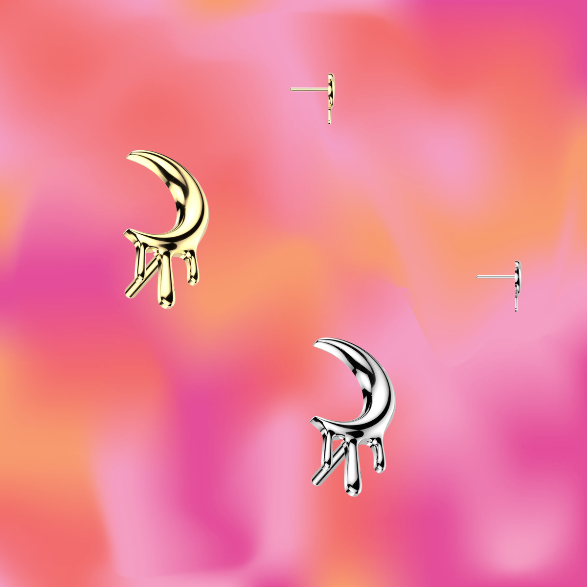 Dripping Moon Titanium Flat Back