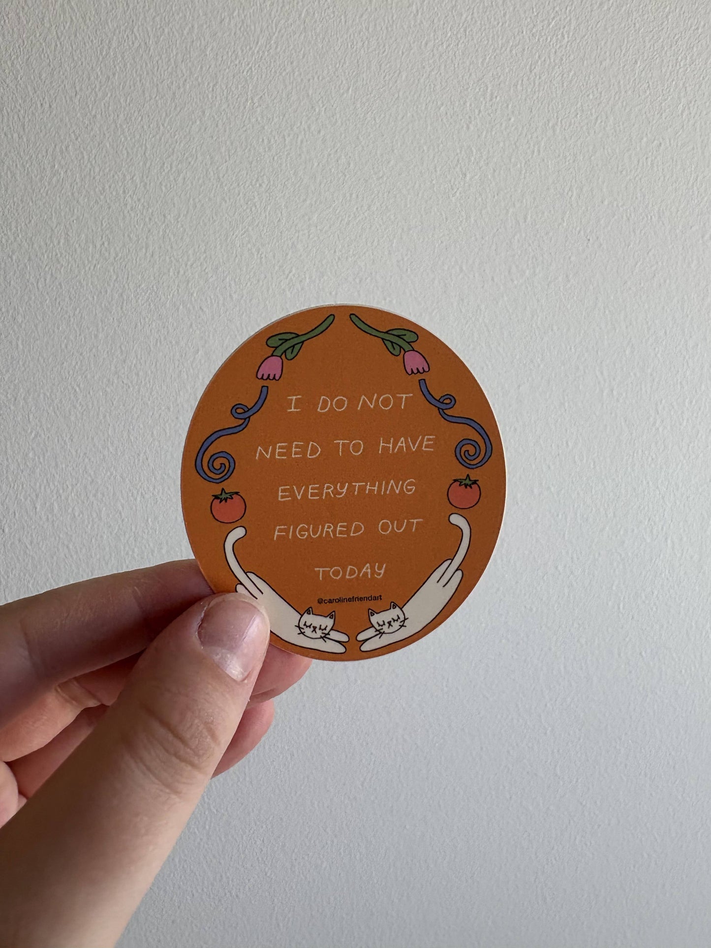 Gentle Reminder Sticker | Vinyl Waterproof Cute Doodle