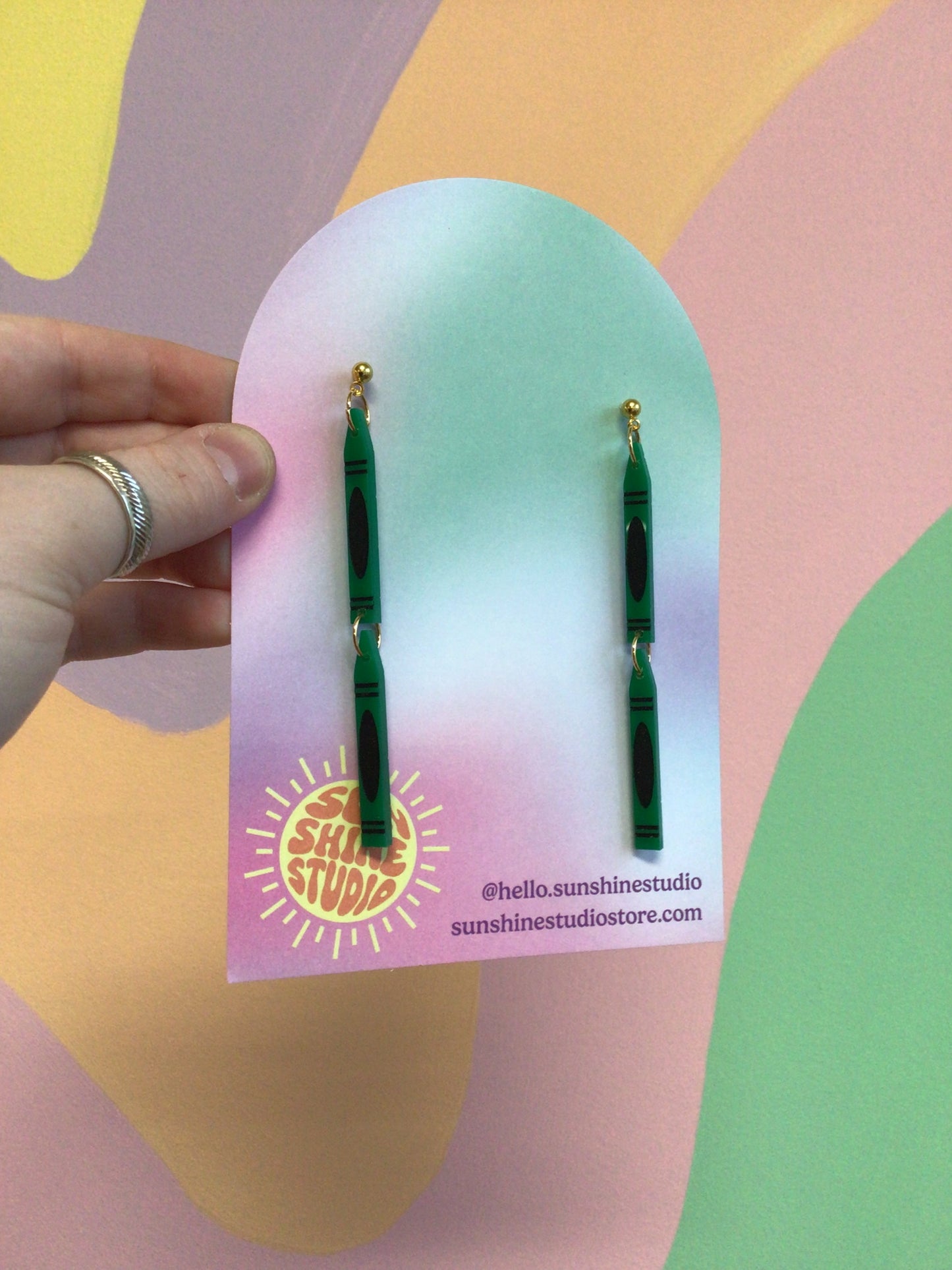 Crayon Dangle Earrings