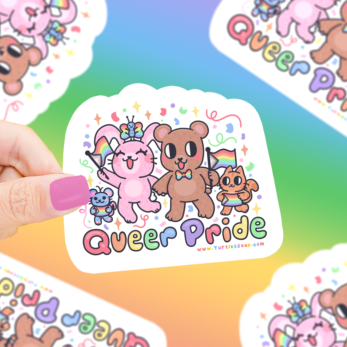 Queer Pride, LGBTQ, Pride Month, Queer, Vinyl Sticker