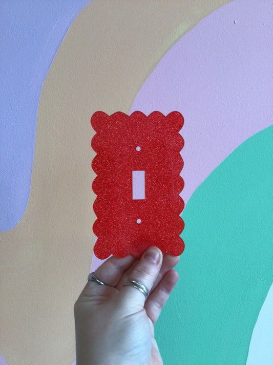 Ruby Glitter Outlet Covers