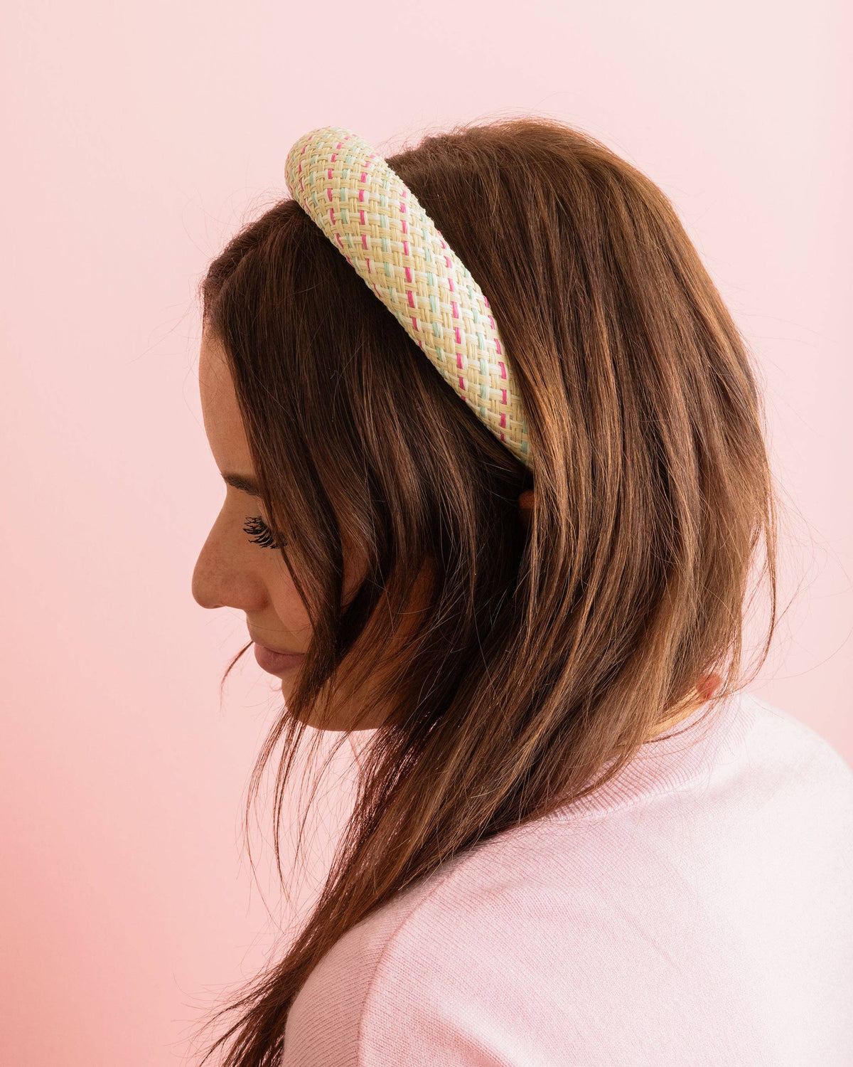 Padded Headband - Rattan - Cream - Lily