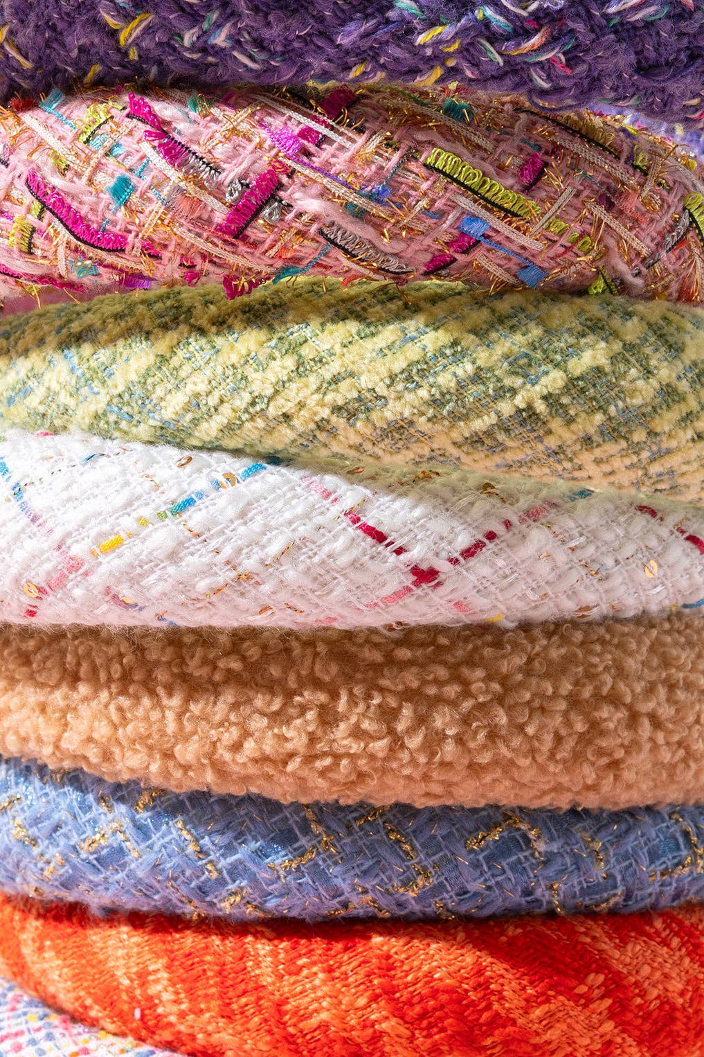 Padded Headband - Tweed - Pink Weave - Lexi