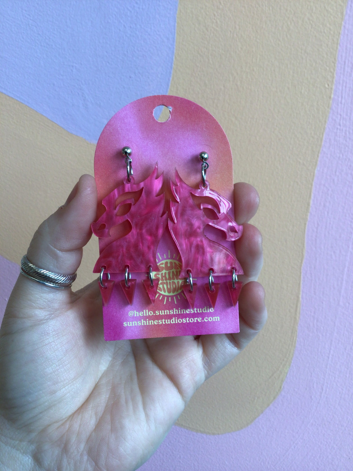 Fire Dragon Earrings