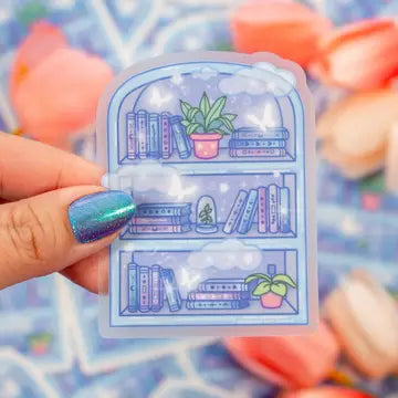 Blue Fantasy Bookshelf Sticker