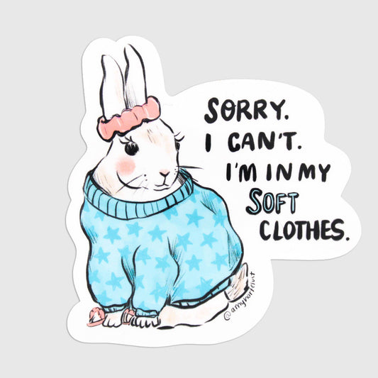 Soft Clothes Vinyl Sticker