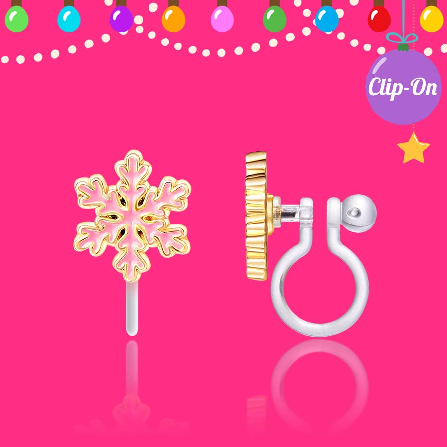 CLIP ON Earrings | Snowflake Magic | Stocking Stuffer