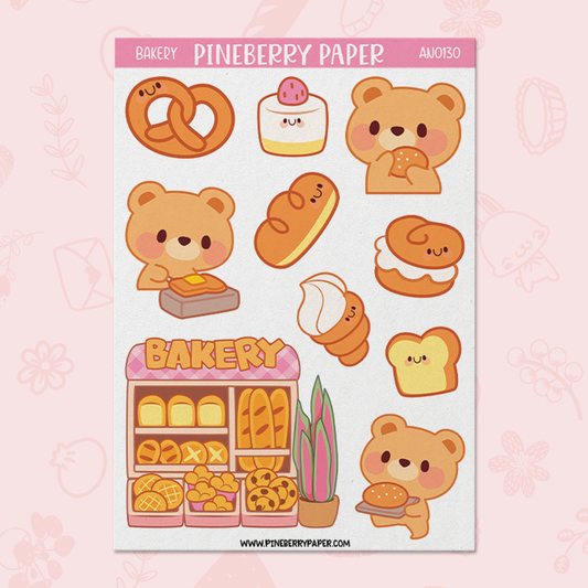 Bakery Bear 2 Sticker Sheet