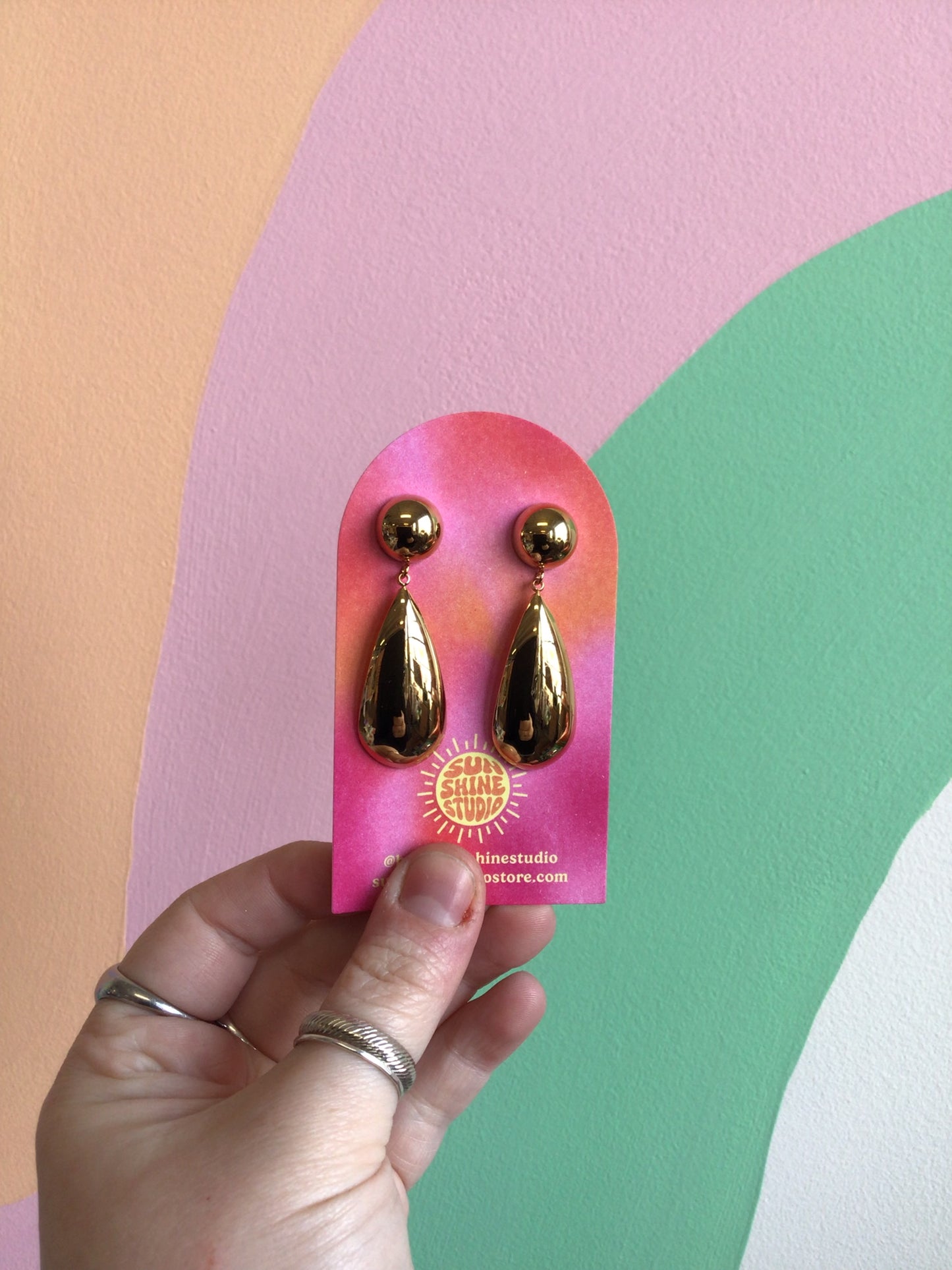 Saving Grace Statement Titanium Earrings