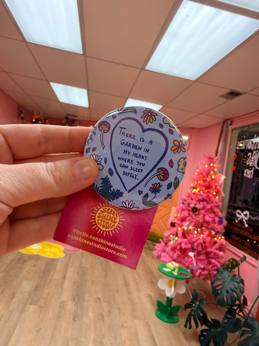 “There is a garden in my heart where you can sleep safely” Pin￼