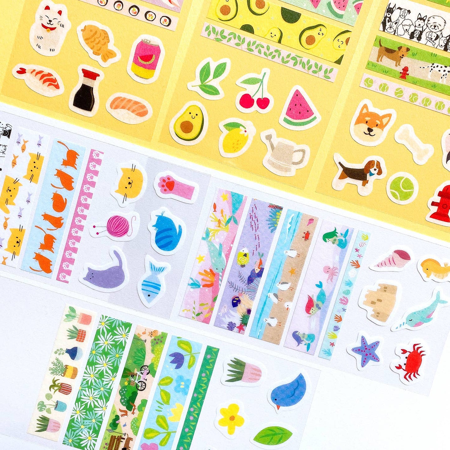 OCEAN WASHI STICKERS