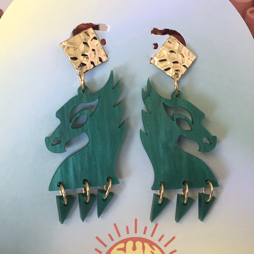 Fire Dragon Earrings