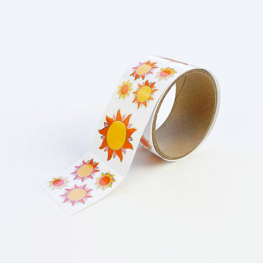 WS-Flaming Sun Stickers On The Roll