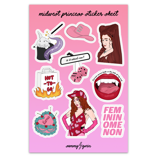 MW Princess Sticker Sheet