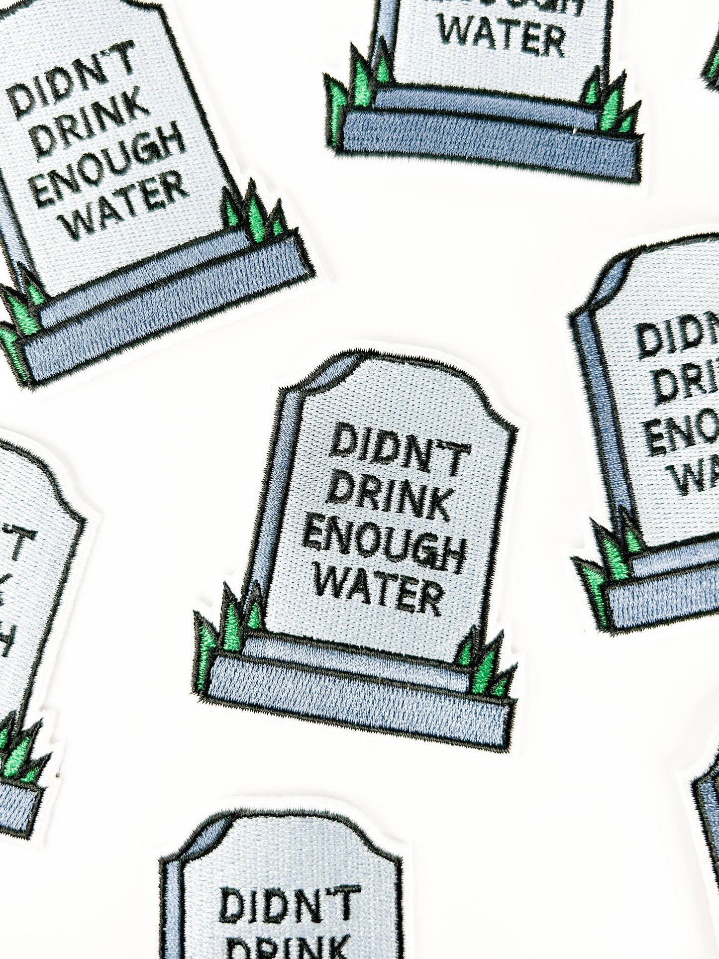 Didn’t Drink Enough Water Embroidered Patch | Funny Cocktail