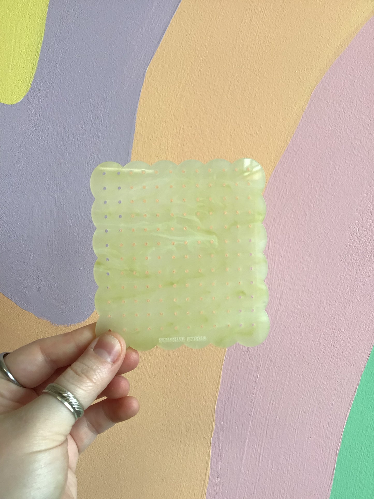 Yellow Smoke Travel Earring Holder