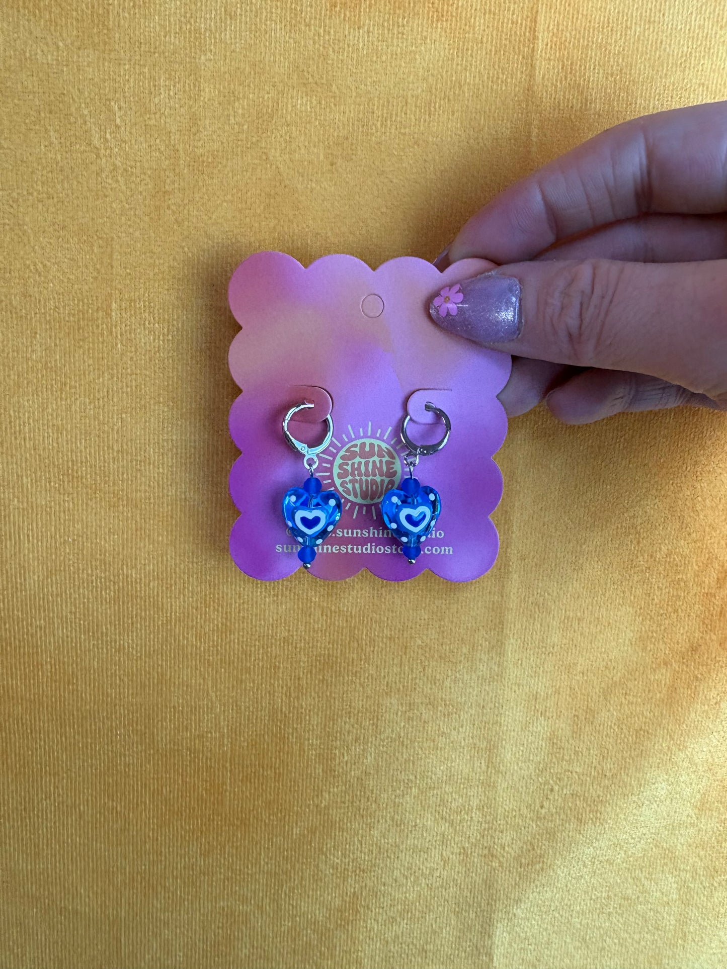 Art Pop Heart Dangle