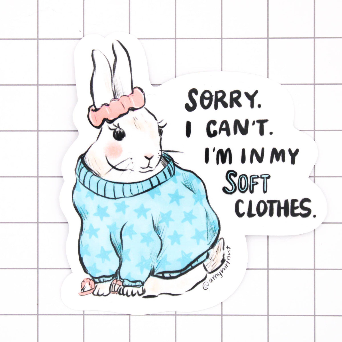 Soft Clothes Vinyl Sticker