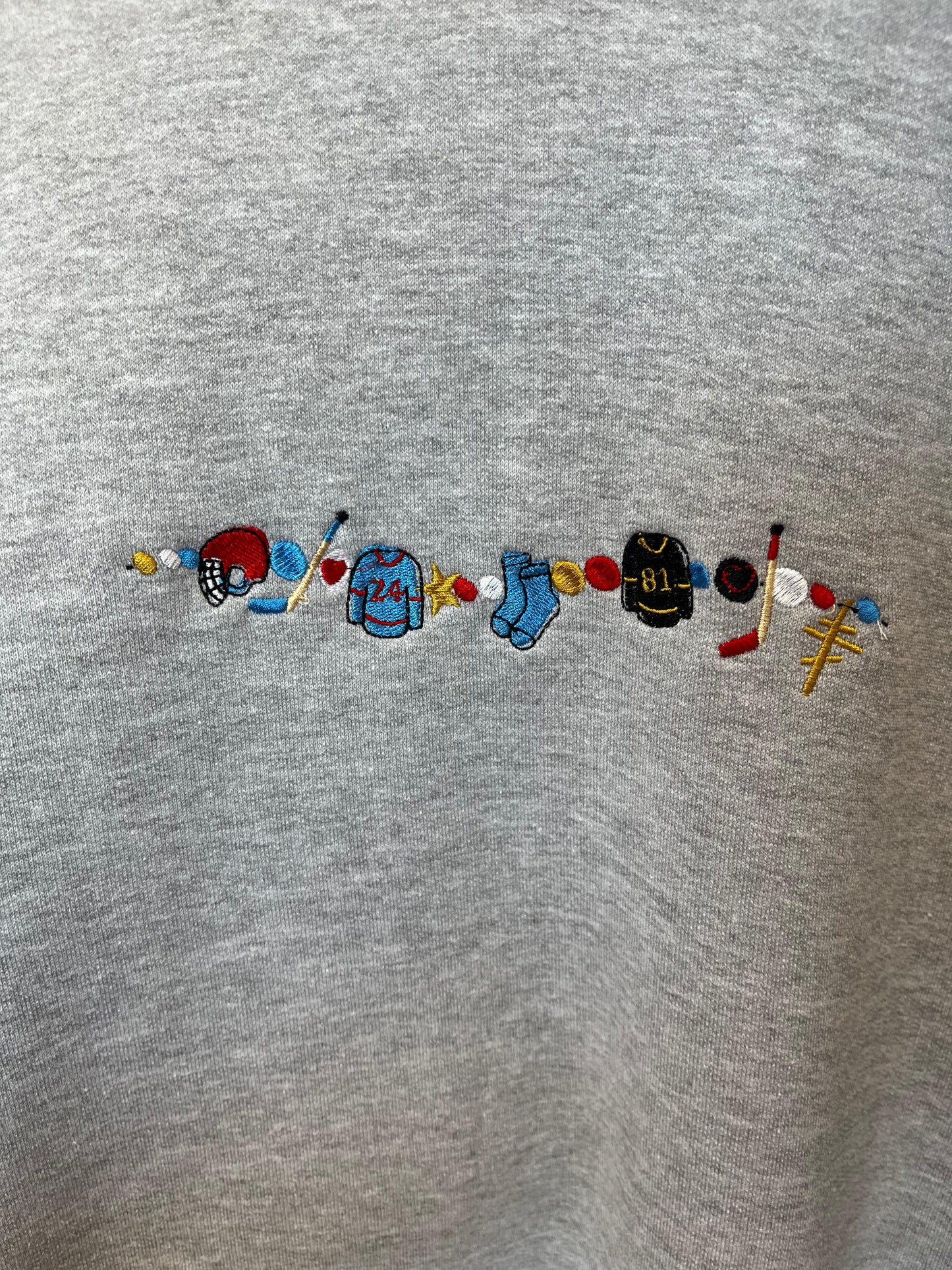 Friendship Bracelet Heated Rivalry Embroidered Top