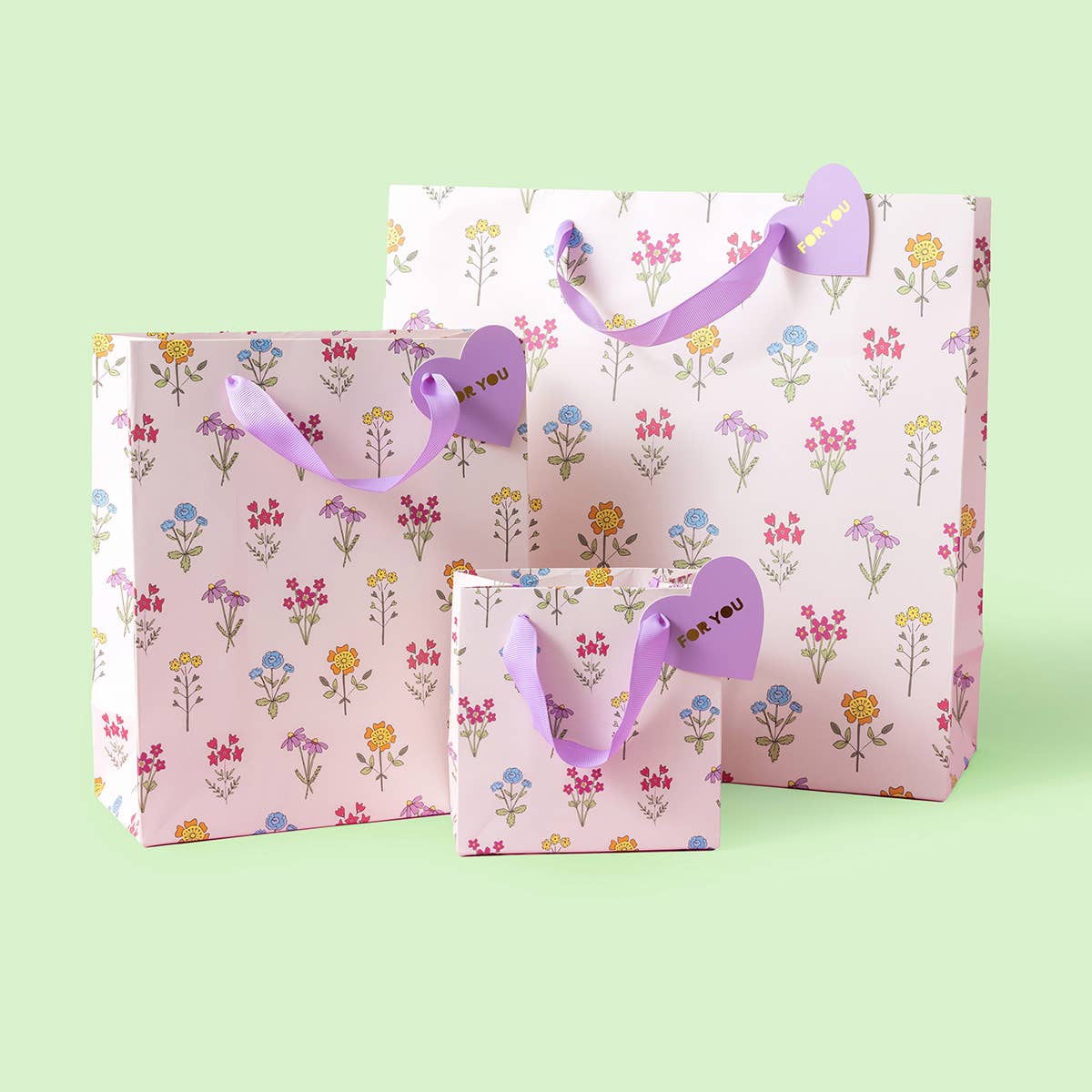 Gift Bags - Wildflowers - Assorted Sizes: Small