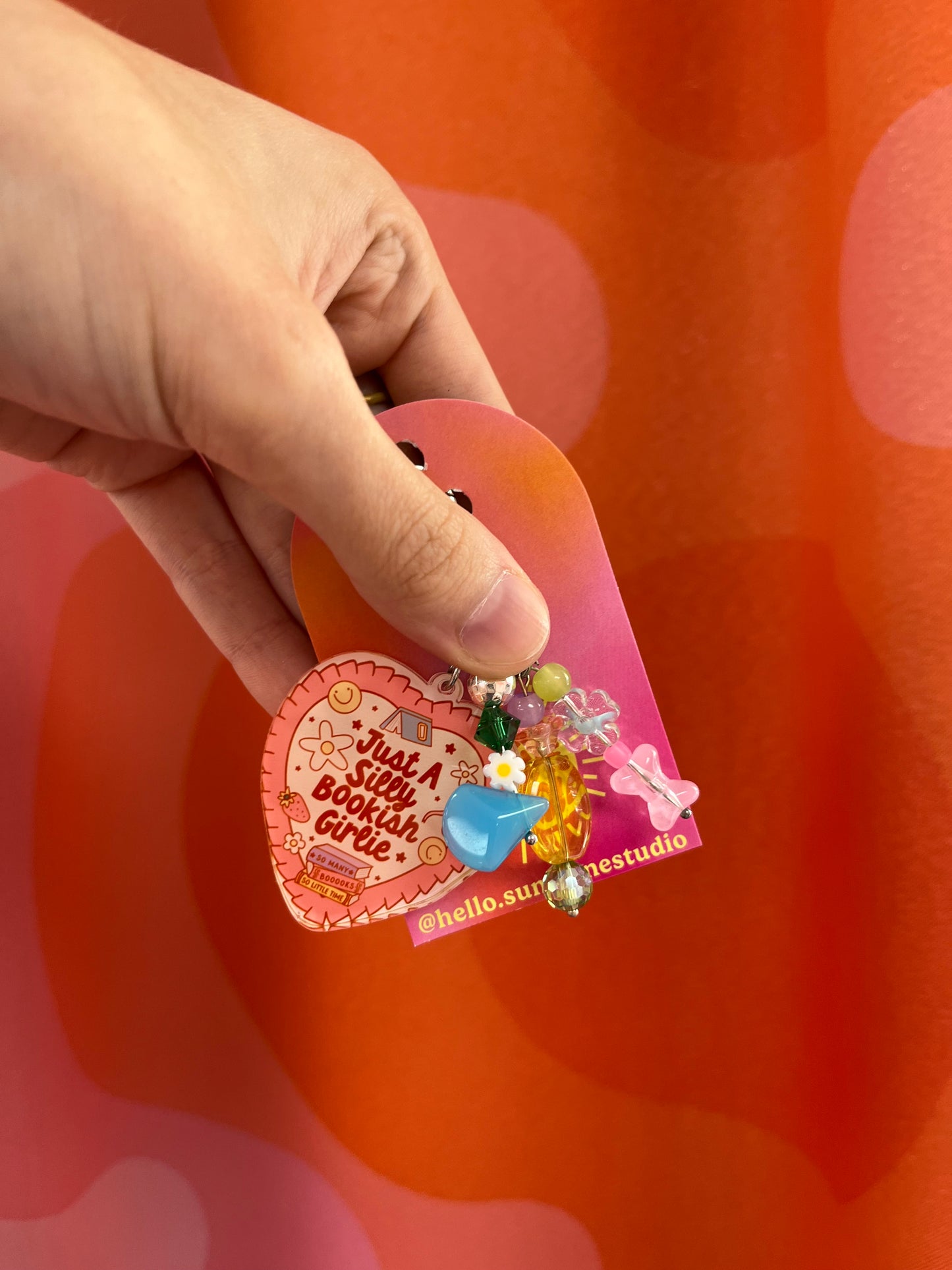 Just a Silly Bookish Girlie Bag Charm