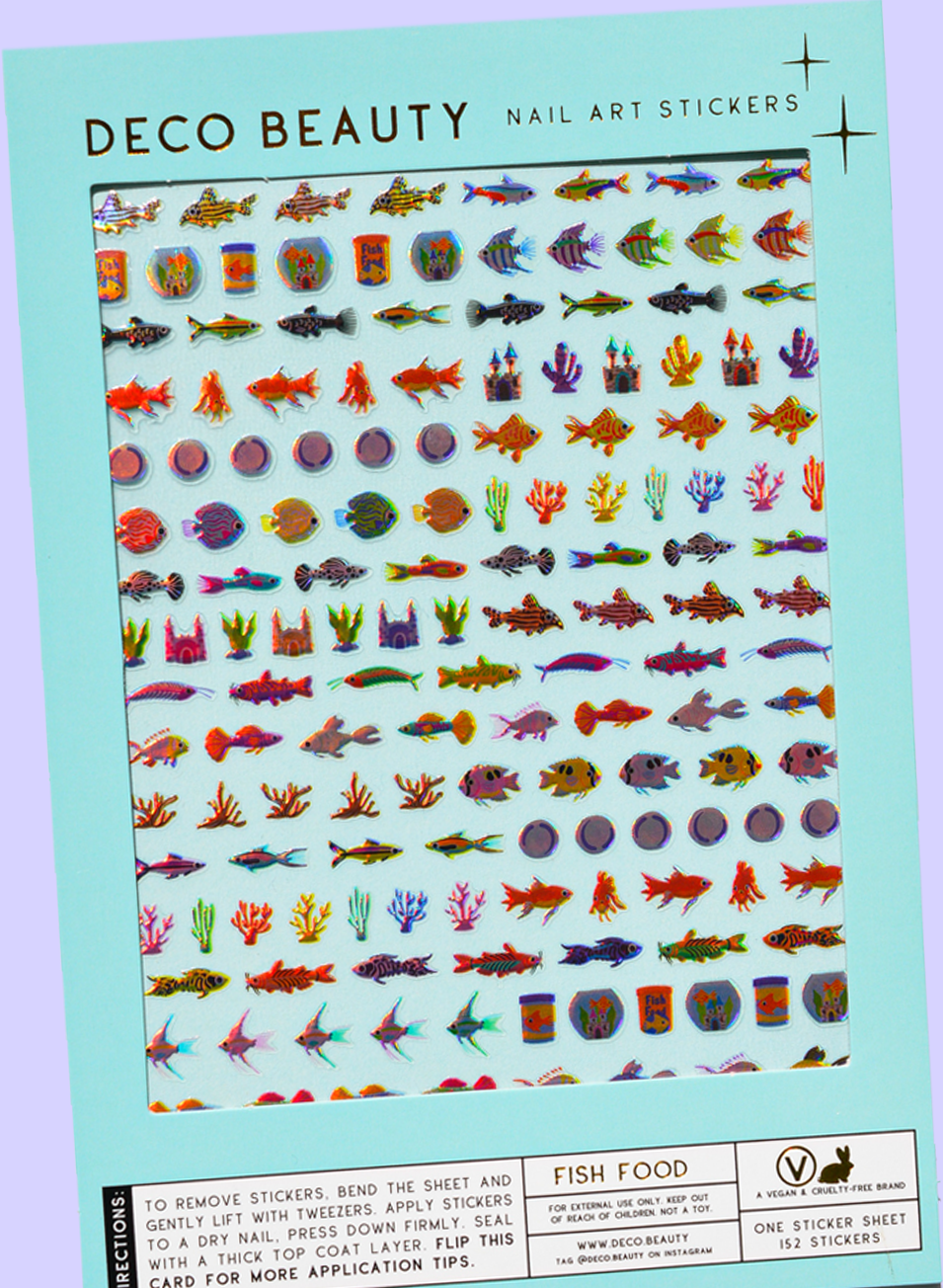 Nail Art Stickers - FISH FOOD