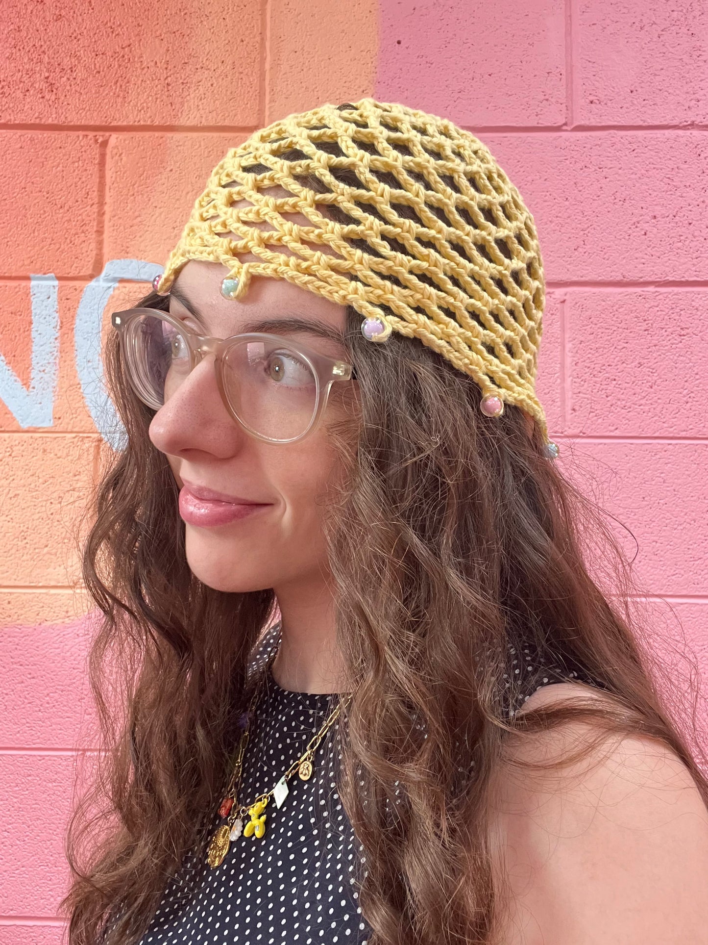 Cool Girl Crochet Skull Cap