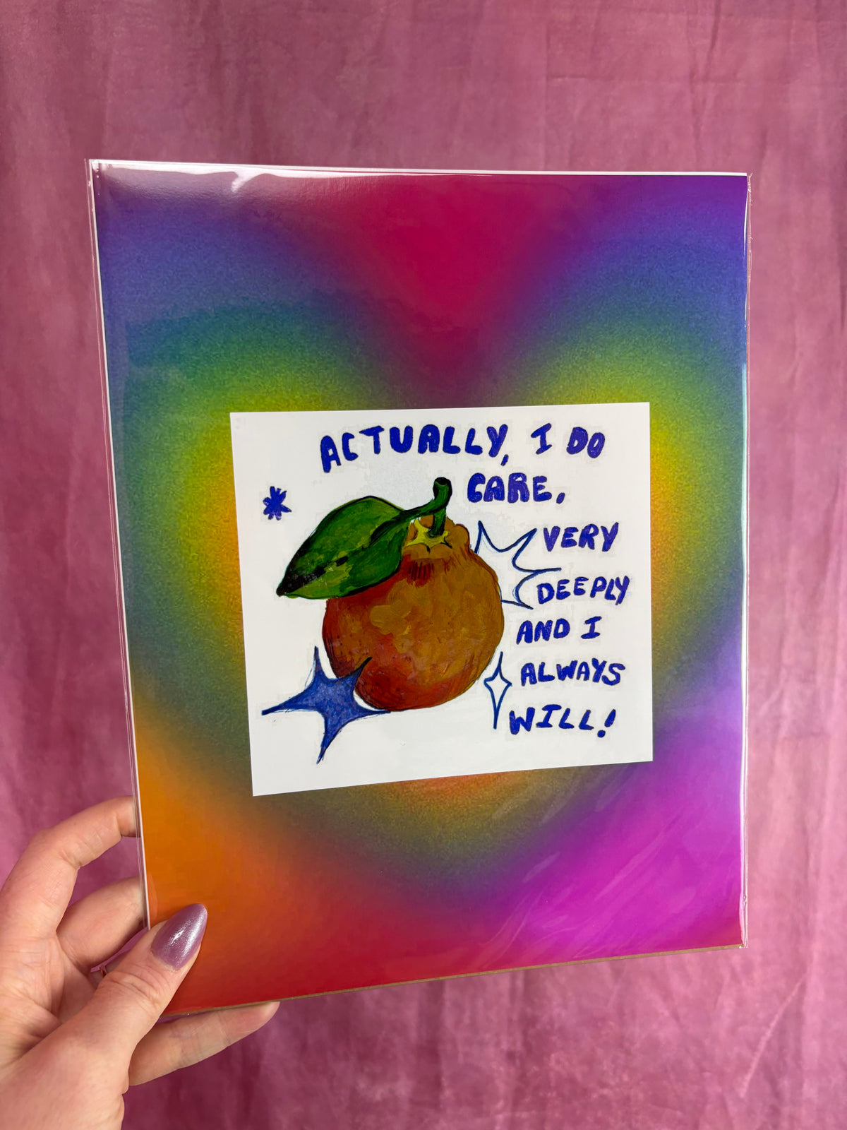 “Actually, I Do Care…” Wall Photo