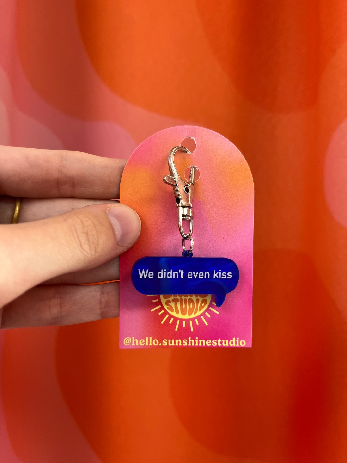 We Didn’t Even Kiss Bag Charm