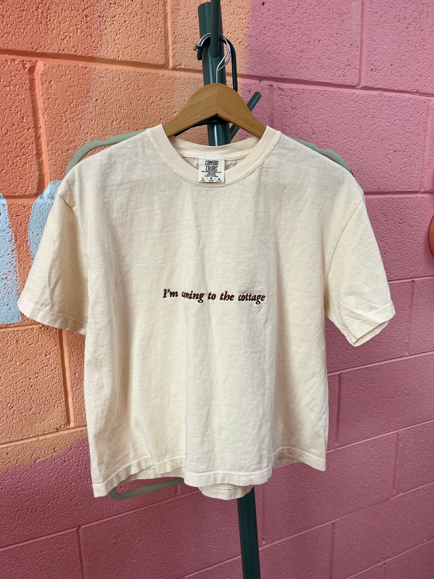"I'm coming to the cottage" Heated Rivalry Embroidered Top
