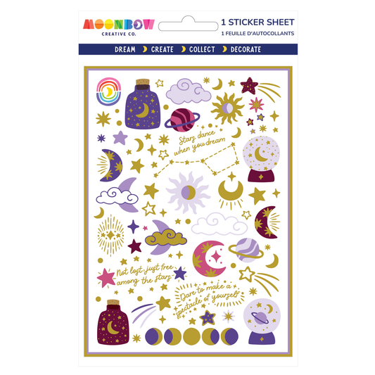 Cosmic Dreams Foil Sticker Sheet