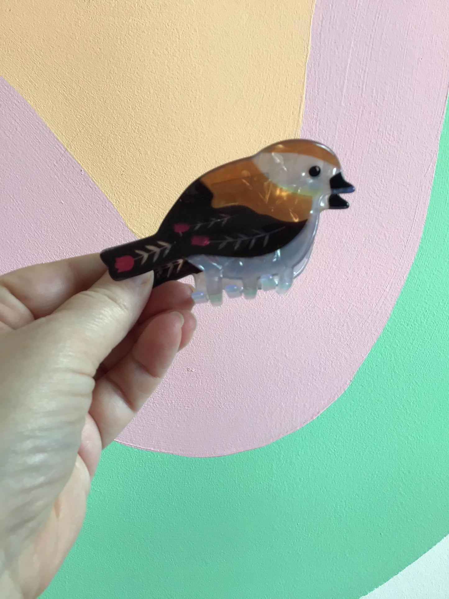 Sparkly Bird Hair Claws